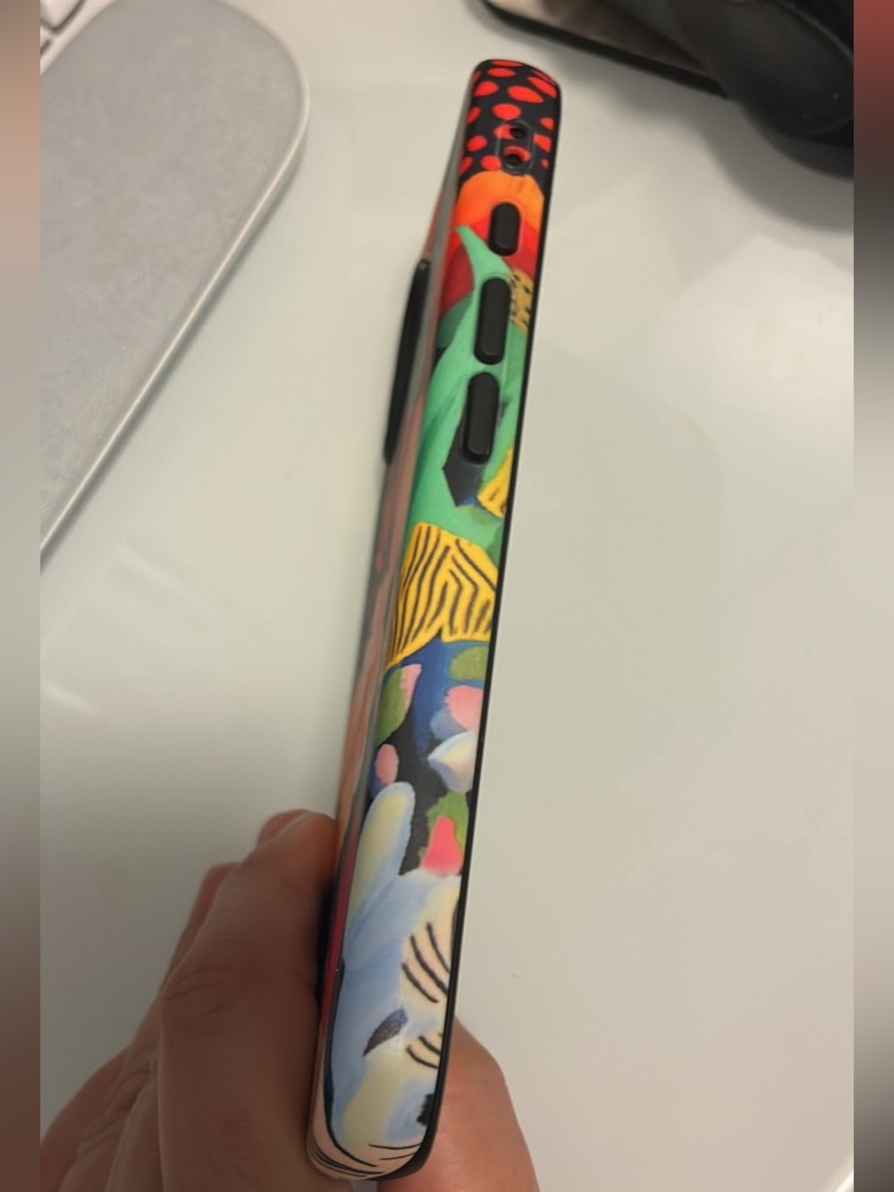 Floral Pattern Protective Phone Case - Multicolor - Picture 4 of 4